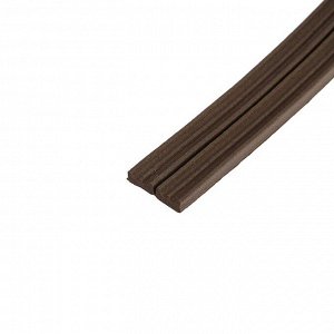 Уплотнитель резиновый ТУНДРА, профиль Е, размер 4х9 мм, коричневый, в упаковке 10 м