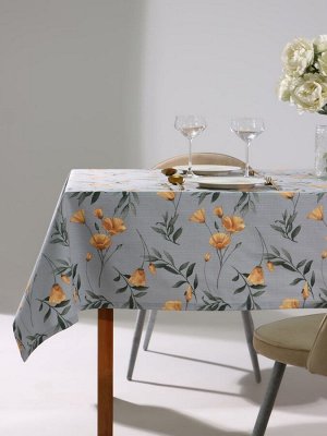 Скатерть Этель Yellow poppies 149х180 см, 100% хлопок, репс 210 г/м²