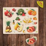 Рамка-вкладыш &quot;Подбери картинку. Фрукты-ягоды&quot;, вкладыши с рисунками
