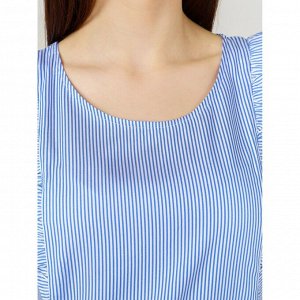 Женская блуза арт. 989-1,бело-голубая
