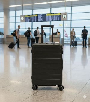 Чемодан Xiaomi 90 Points Seven Bar 26' [66х45х29 см, 80 л, поликарбонат, 5,3 кг, черный]