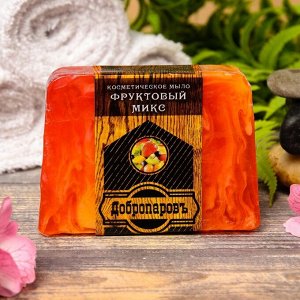 Косметическое мыло для бани и сауны "Фруктасия", "Добропаровъ", 100 гр.