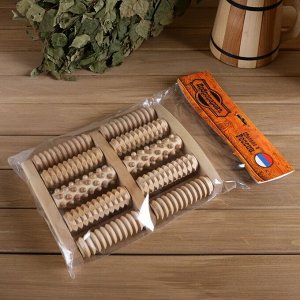 Массажер банный «Добропаровъ» роликовый, комбинированный