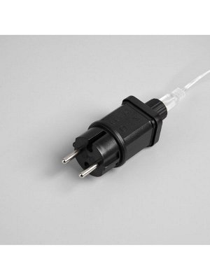 Гирлянда «Нить» 200 м роса, IP44, серебристая нить, 2000 LED, свечение мульти, 36 В