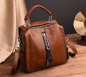 Сумочка-рюкзак, коричневый