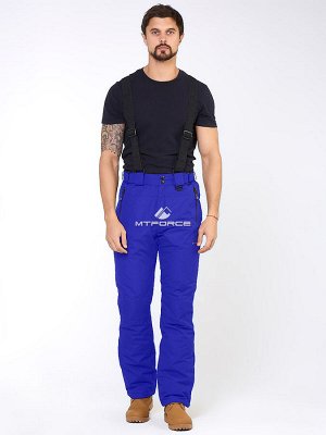 Мужские зимние горнолыжные брюки синего цвета 18005S