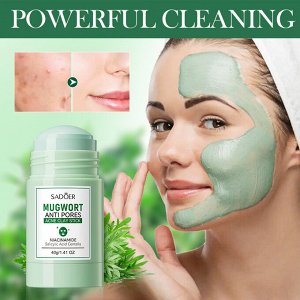 Маска-стик для лица SADOER Mugwort Anti Pores Acne Clay Stick