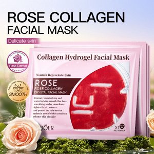 Гидрогелевая маска для лица с коллагеном SADOER ROSE