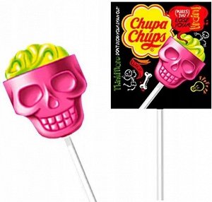 Chupa Chups Skull Display (Леденец на палочке Чупа-чупс Череп) 15гр
