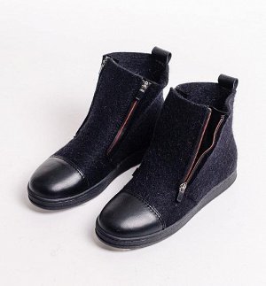 Ботинки войлочные зимние черные