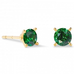 Серьги Dark Green-Gold Coeur de Lion