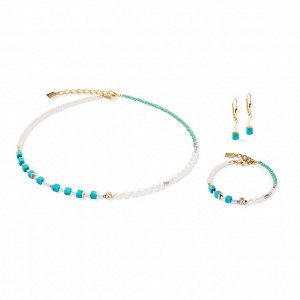Серьги Turquoise-Green Coeur de Lion