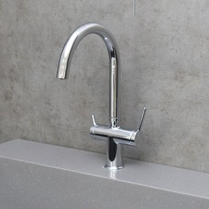 LM3861C "Minima"Смеситель для кухни с подключением к фильтру питьевой воды, высота излива 25,3 см, д