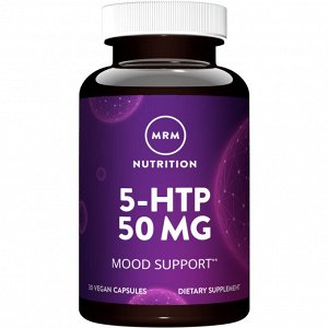5-HTP, 50 мг, 30 веганских капсул