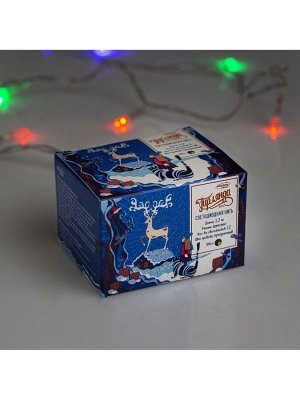 Гирлянда «Нить» 1.2 м, IP20, прозрачная нить, 12 LED, свечение мульти, фиксинг, 220 В