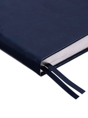 Ежедневник датированный Calligrata, А5, 2026, твёрдая обложка из искусственной кожи «Небраска», 168 листов, синий