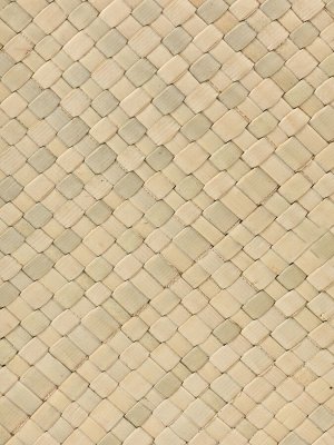 Сумка плетёная на застёжке из пандана, 30x10x35 см, бежево-коричневая