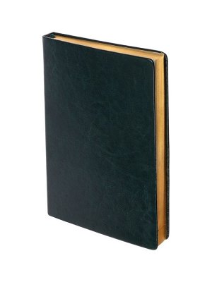 Ежедневник датированный Calligrata, А5, 2026, твёрдая обложка из искусственной кожи «Небраска», 168 листов, зелёный