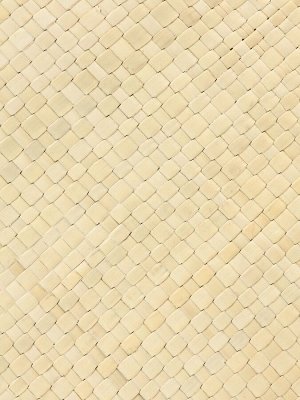 Сумка плетёная на застёжке из пандана, 41x16x50 см, бежево-чёрная