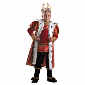 Карнавальный костюм «Король», (бархат и парча), размер 36, рост 146 см