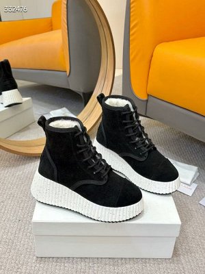 Ботинки женские замшевые зимние