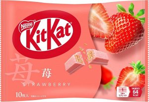 KitKat Mini Strawberry - вафли кит-кат со вкусом клубники