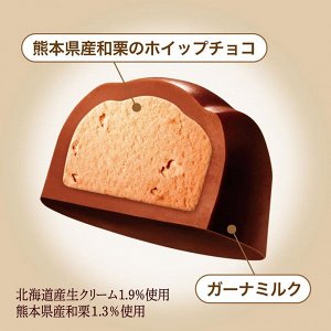 LOTTE Ghana Premium Mont Blanc Chocolate - изысканные шоколадные конфеты с начинкой из каштана