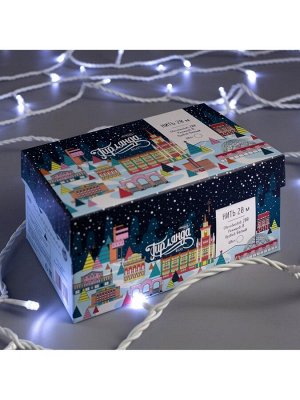 Гирлянда «Нить» 20 м, IP44, белая нить, 200 LED, свечение белое, 8 режимов, 220 В