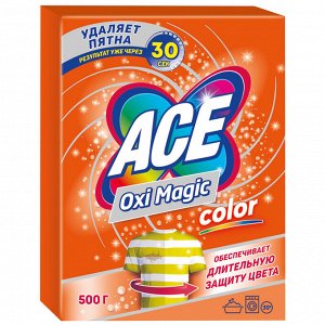 Пятновыводитель Ace "Oxi Magic Color", 500 г