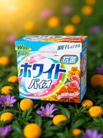 Стиральный порошок с кондиционером &quot;White Bio Plus Antibacterail&quot; с цветочным ароматом  0,8 кг