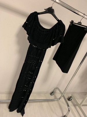 Платье ABITO LUNGO  +SOTTOVESTE
Color: White
Color: Black
