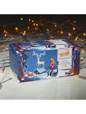 Гирлянда «Нить» 10 м, IP20, прозрачная нить, 100 LED, 8 режимов, 220 В, свечение жёлтое