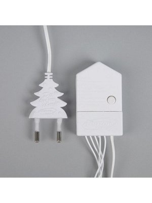 Гирлянда «Нить» 20 м, IP20, белая нить, 200 LED, свечение мульти, 8 режимов, 220 В