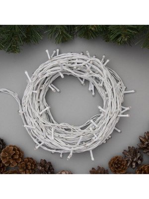 Гирлянда «Нить» 20 м, IP20, белая нить, 200 LED, свечение мульти, 8 режимов, 220 В