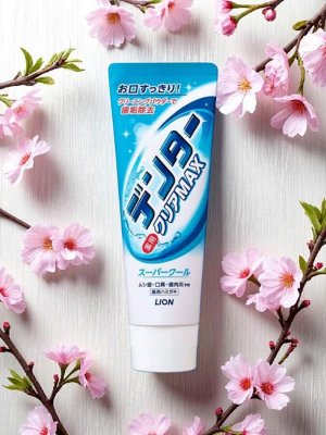 Зубная паста "Dentor Clear MAX Super Cool" для защиты от кариеса с микропудрой суперохлажд 140 гр