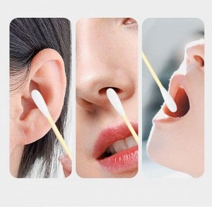 Длинные бамбуковые ватные палочки, 15 см, 25 шт