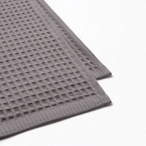 Банные полотенца LoveLife Waffle gray, 2 шт.: 100x150, 50x100 см, хлопок 100%