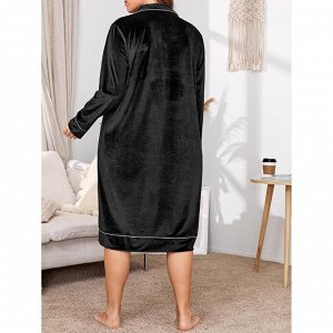 Женское домашнее теплое платье PLUS SIZE