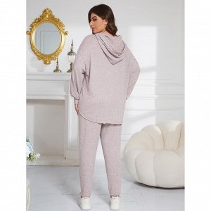 Пижама женская PLUS SIZE (кофта с капюшоном+штаны)