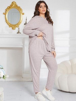 Пижама женская PLUS SIZE (кофта с капюшоном+штаны)