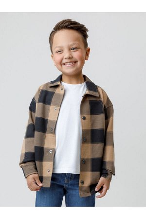 Рубашка(Осень-Зима)+boys (коричневый 1038 Н015 к584)