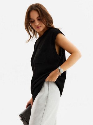 Жилет MINAKU: Knitwear collection цвет черный