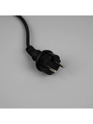 Гирлянда «Нить» 10 м, IP65, УМС, тёмная каучуковая нить, 100 LED, свечение мульти, 220 В