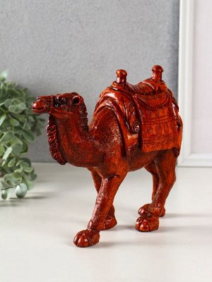 Фигурка полистоун «Верблюд с седлом с сумкой», под дерево, 21x9x20 см