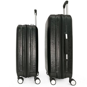 Комплект чемоданов Borgo Antico. ABS 8029 EY black (4 колеса)