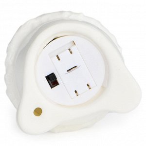 Фарфоровый снеговик с LED‑подсветкой, 6.4×6.3×10.3 см