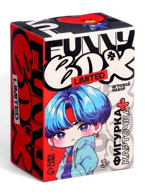 Игрушка - сюрприз Funny Box k-pop, фигурка, карточка, наклейки