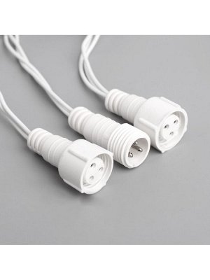 Гирлянда «Нить» 10 м, IP44, УМС, белая нить, 100 LED, свечение мульти, 220 В