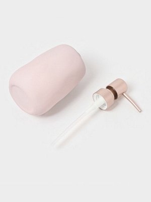 Набор для ванной SAVANNA Soft, 2 предмета, мыльница, стакан, розовый