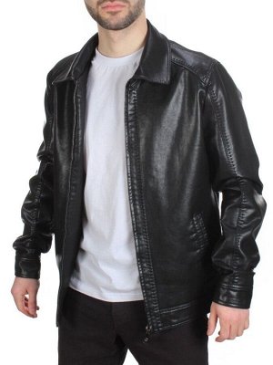 222 BLACK Куртка из эко-кожи мужская